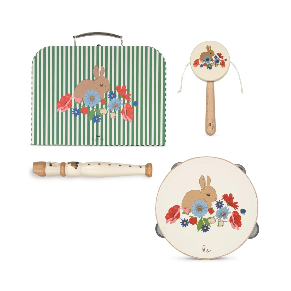Wooden music set lapin