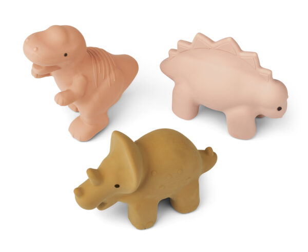 Lot de 3 jouets de bain dinosaures rose David