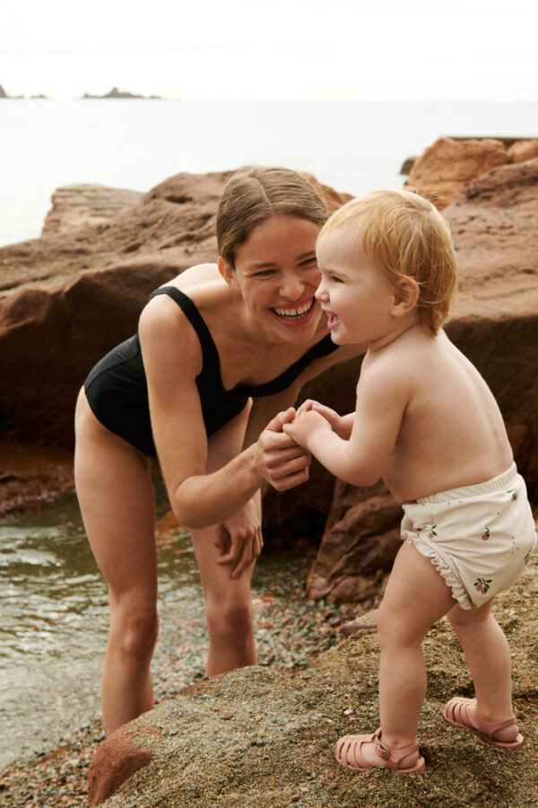 Culotte de bain à volants Mila peach – Image 3