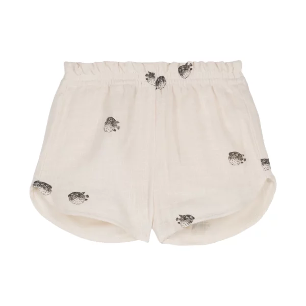 Short Georgette écru poisson boule