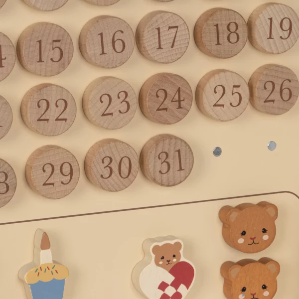 Calendrier pour enfants en bois – Image 3