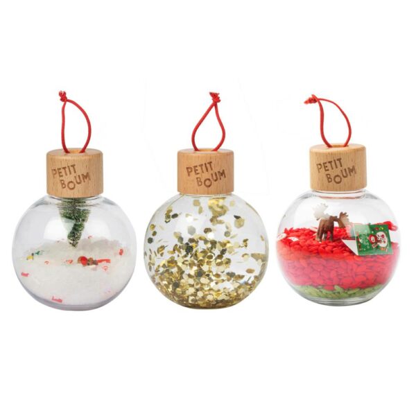 Lot de 3 boules sensorielles de Noël Xmas