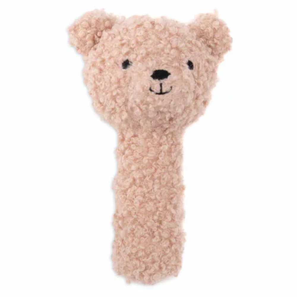 hochet teddy bear wild rose jollein