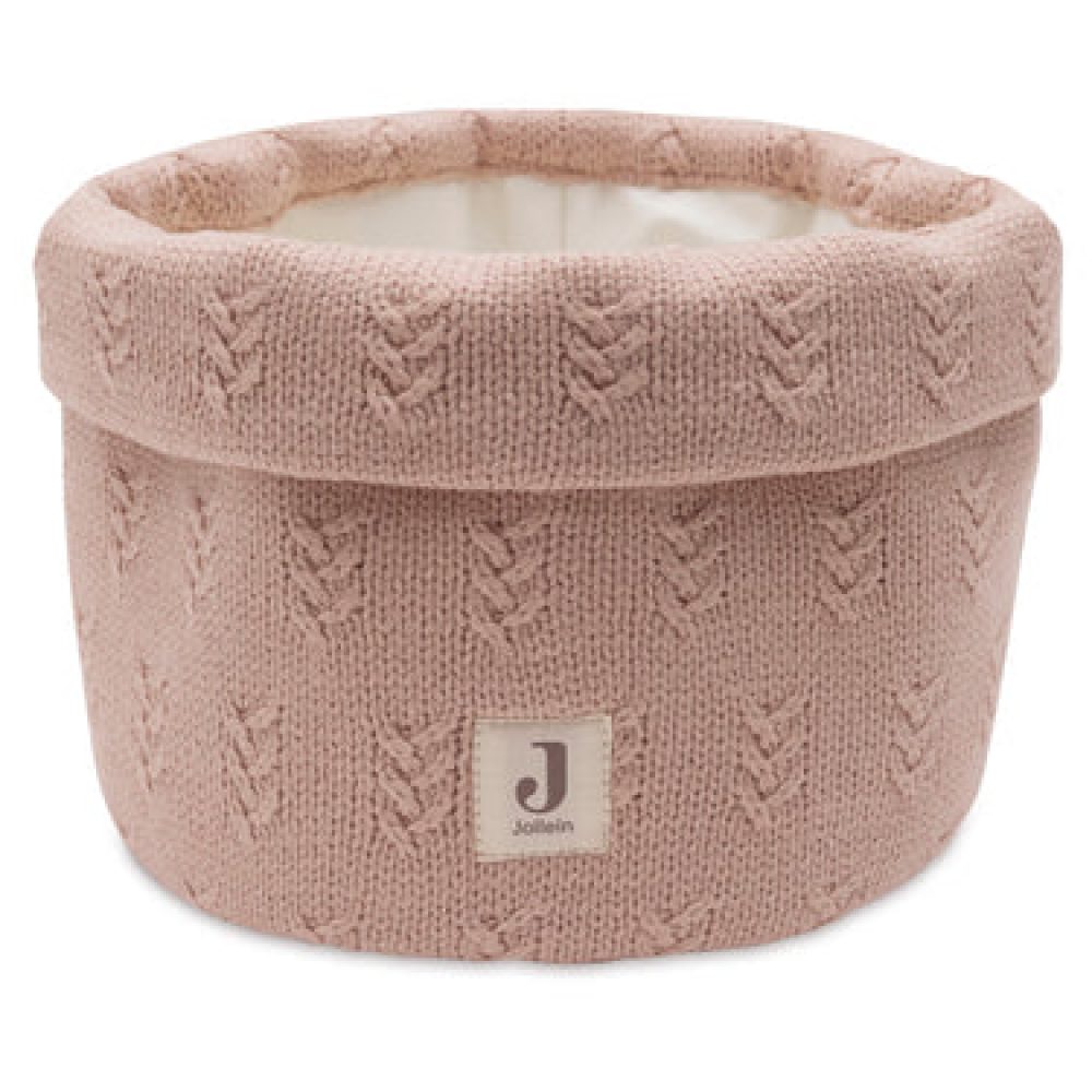 Petit panier de rangement knit wild rose Jollein