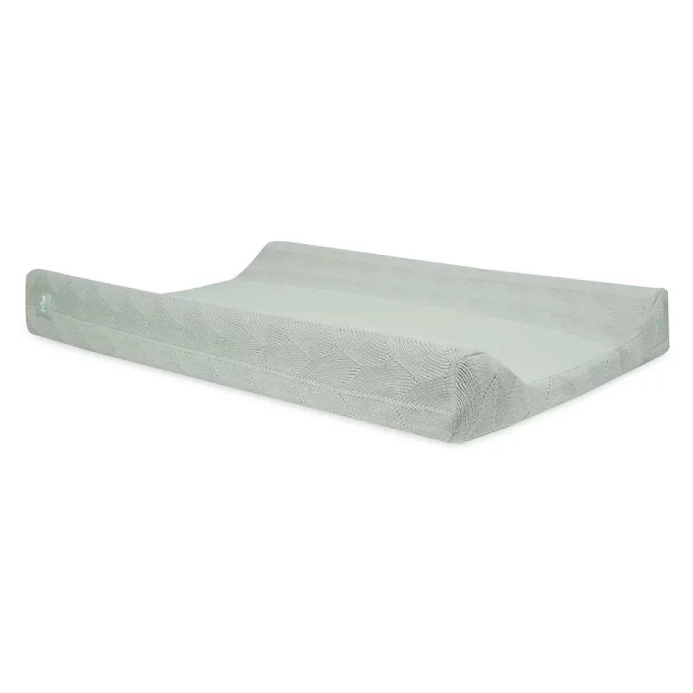 housse matelas à langer shell knit sea foam jollein