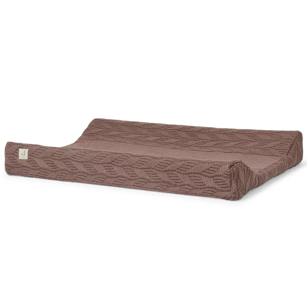 housse matelas à langer spring knit chestnut jollein