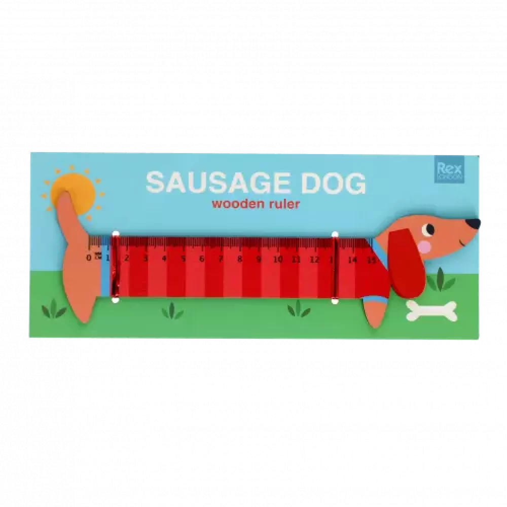 regle en bois chien saucisse rexlondon